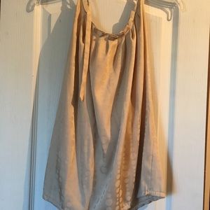 Gold backless top